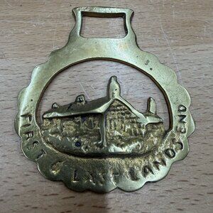 Vintage FIRST and LAST LANDSEND Horse Harness Brass from England
